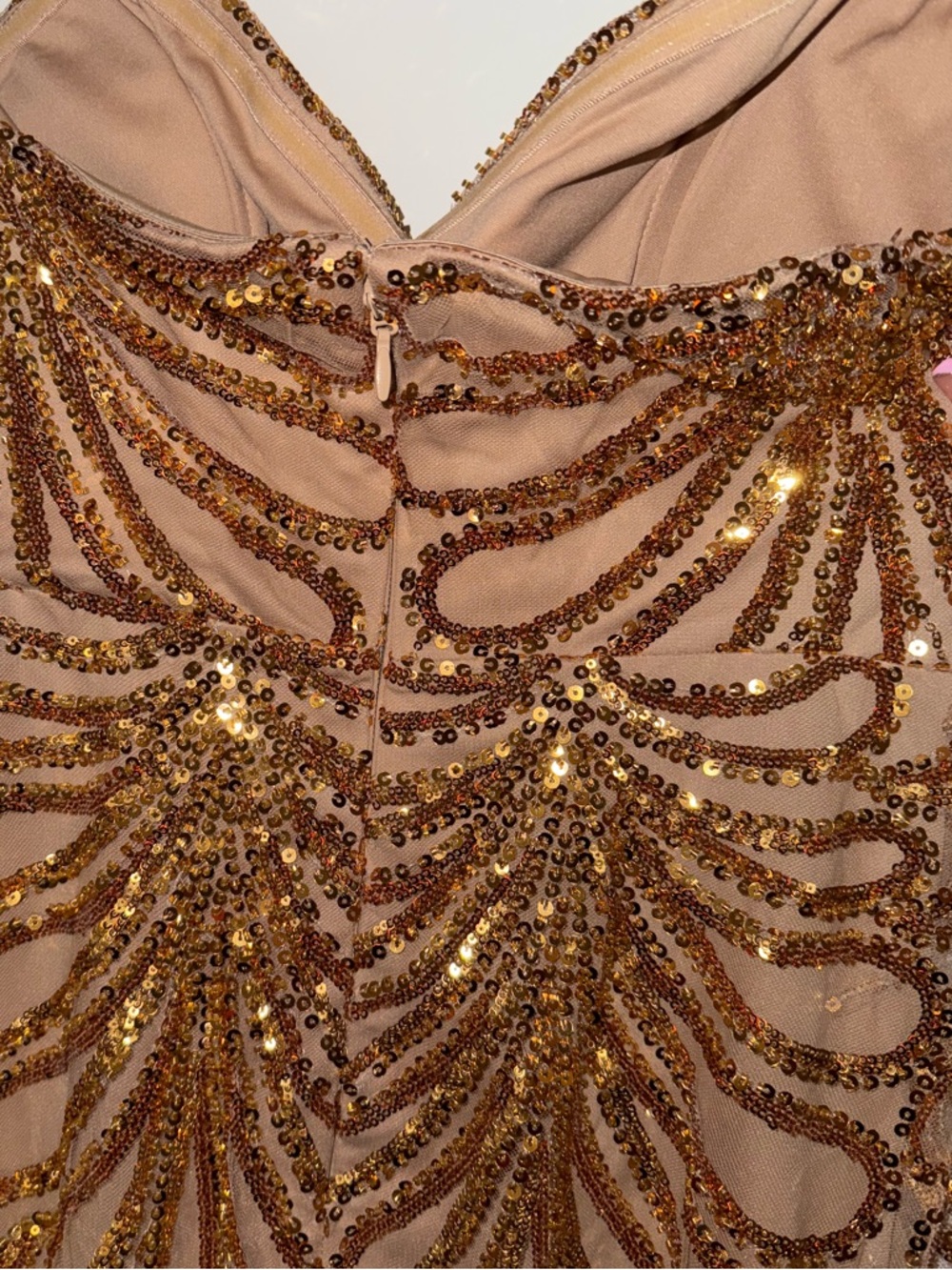 Fashion Nova | Sequin Strapless Gown - Gold - Picture 8 of 8